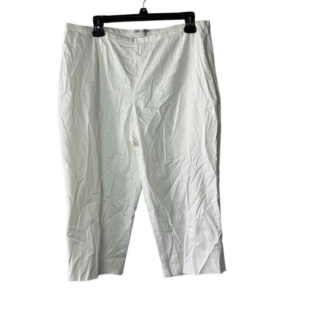 Pendleton white capri pants size 14